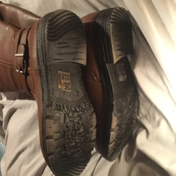 LADY COMFORT- ADELINE WIDE CALF - BROWN RIDING BOOT - Picture 2 of 7